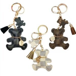 Teddy Bear Keychains with Tassel
